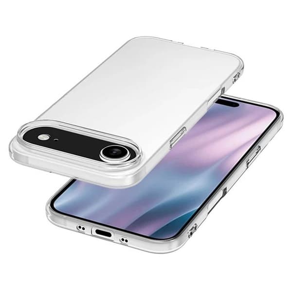 Silikonikotelo läpinäkyvä Apple iPhone Air