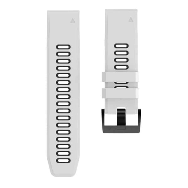 Twin kellon ranneke Garmin Instinct E (40mm) - Valkoinen/musta