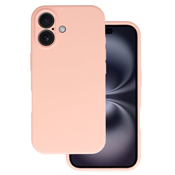 Silicone Lite Case til Apple iPhone 16 - Peach