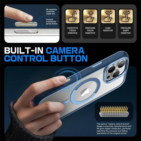 SUPCASE UB Mag deksel til Apple iPhone 16 Pro Max - Azure