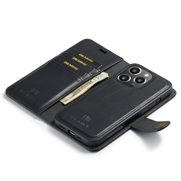Wallet DG-Ming 2i1 til Apple iPhone 15 Pro - Sort