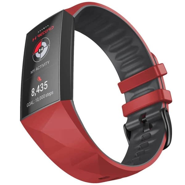 Twin Sport urrem til Fitbit Charge 4- RÃ¸d/sort