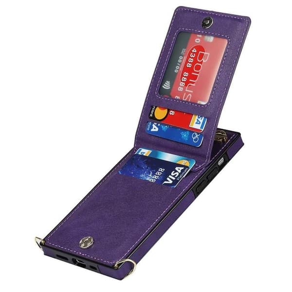 Zipper necklace case till Apple iPhone 14 Plus - Lila