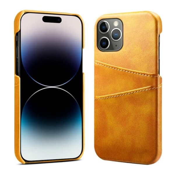 Retro cover med slots til Apple iPhone 14 Pro Max - Gul