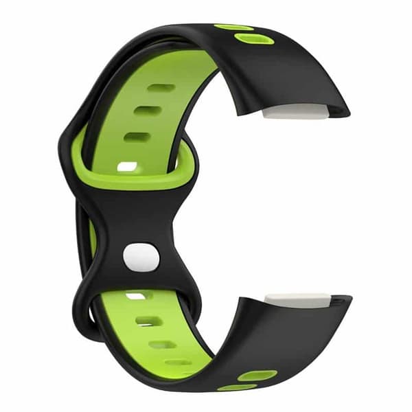 Twin Sport Kellon ranneke Fitbit Charge 5 - Musta/lime