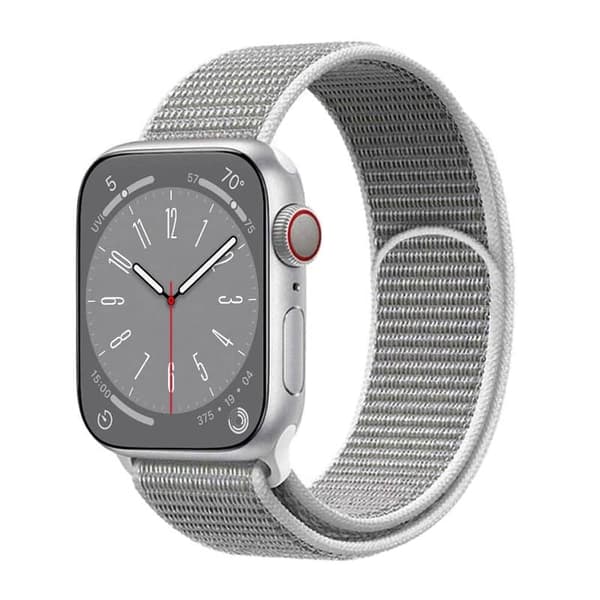 Nylon Urrem til Apple Watch 9 (45mm) - Seashell