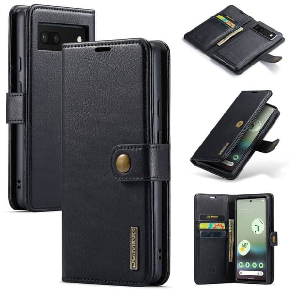 Wallet DG-Ming 2i1 til Google Pixel 6A - Sort