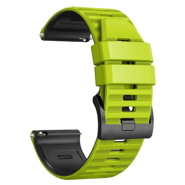 Twin kellon ranneke Suunto 7 - Lime black