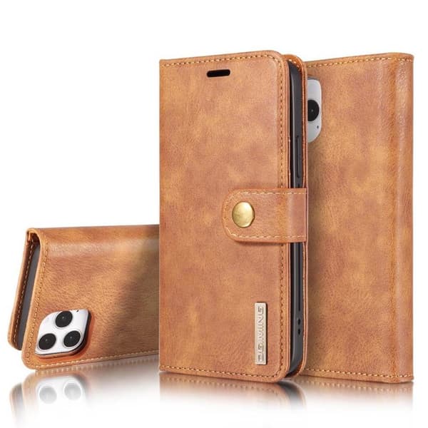 Wallet DG-Ming 2i1 til Apple iPhone 13 Pro - Brun