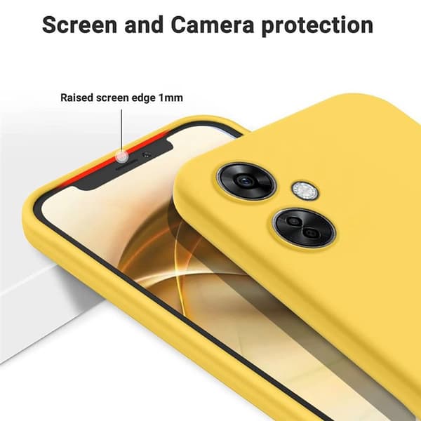 Liquid silikone cover til OnePlus Nord CE 3 Lite - Gul