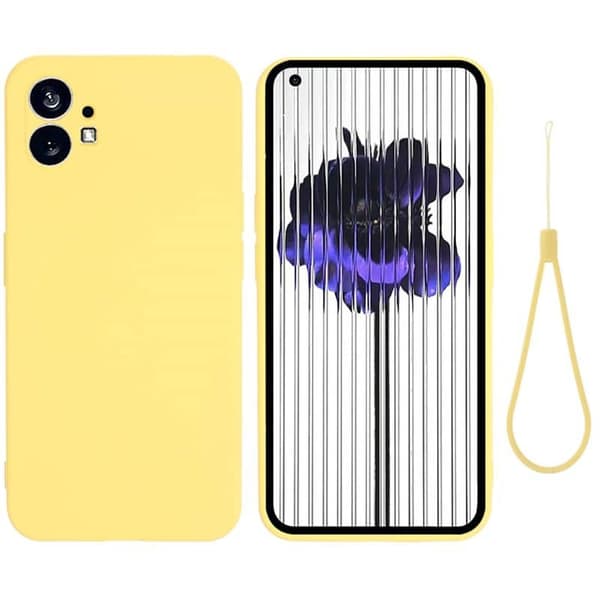 Liquid silikone cover til Nothing Phone (1) - Gul