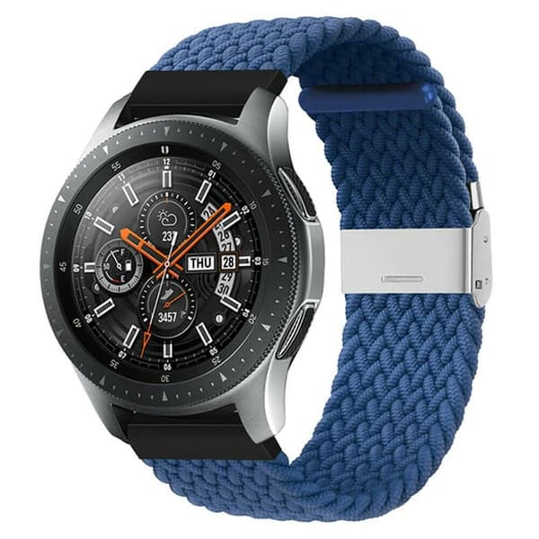Flettet Elastisk urrem til Samsung Galaxy Watch 46mm - BlÃ¥