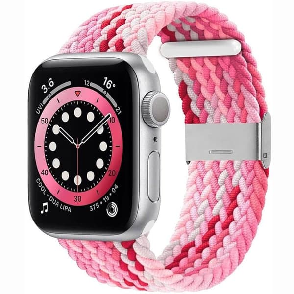 Punottu kellon ranneke Apple Watch 6 (44mm) - Gradientred