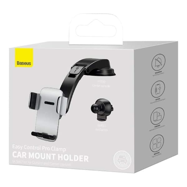 BASEUS Easy Control Pro Clamp Bilholder - Sølv