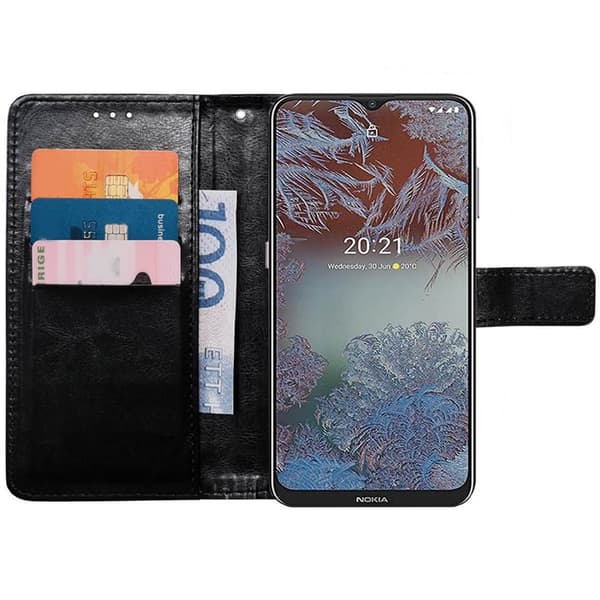 Wallet cover 3-kort til Nokia G10 - Sort