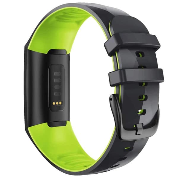Twin Sport urrem til Fitbit Charge 3- Sort/kalk