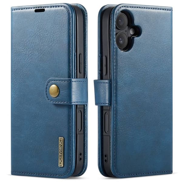 Wallet DG-Ming 2i1 til Apple iPhone 16 Plus - BlÃ¥