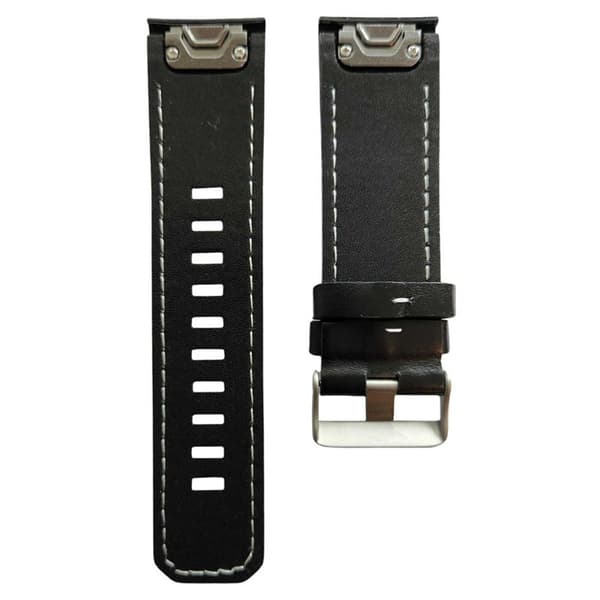 LÃ¦der urrem easyfit til Garmin Quatix 8 (51mm) - Sort