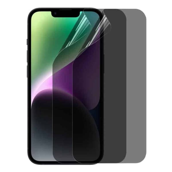 2-pak Privacy skjermbeskytter 3D Soft HydroGel til Apple iPhone
