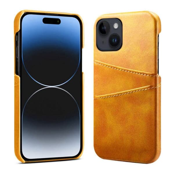 Retro cover med slots til Apple iPhone 13 Pro - Gul