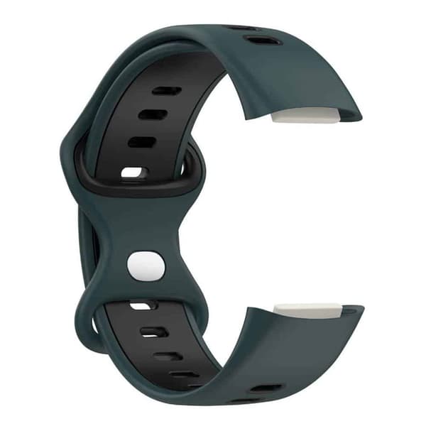 Twin Sport urrem til Fitbit Charge 6 - OlivengrÃ¸n/sort