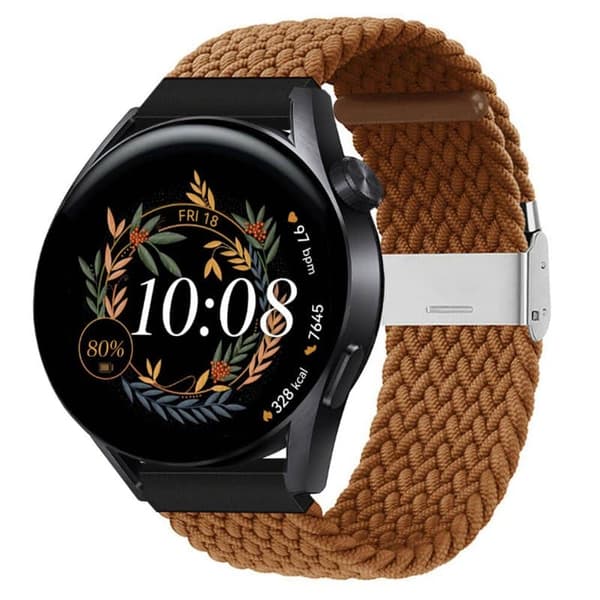 Flettet Elastisk urrem til Huawei Watch GT3 (42mm) - Brun
