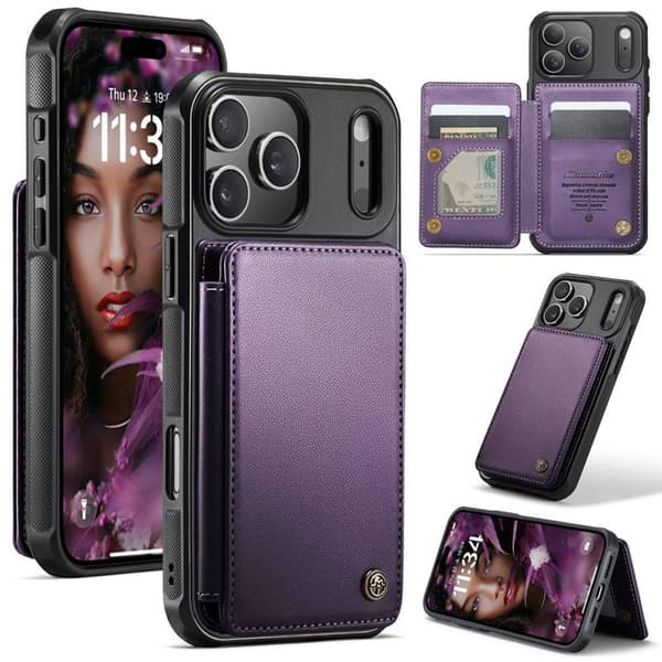 CaseMe mobildeksel C22 til Apple iPhone 17 Pro - Lilla