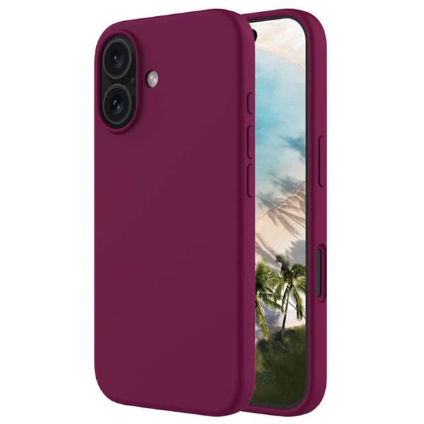 Liquid silikone cover til Apple iPhone 16 - True Berry