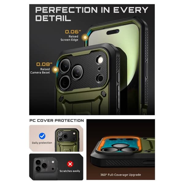 SUPCASE UB Pro cover til Apple iPhone 17 Pro - Guldan