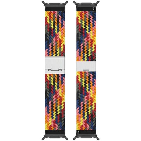 Flettet elastisk urrem til Samsung Galaxy Watch 9 (40mm) - Rainb