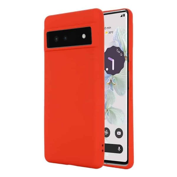 Liquid silikone cover til Google Pixel 7 - China Red