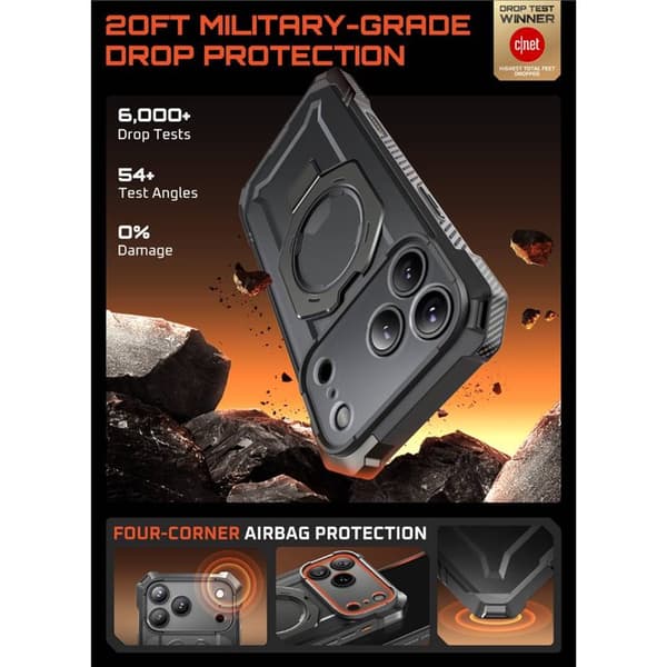 SUPCASE UB Grip skal till Apple iPhone 17 Pro Max - Grey
