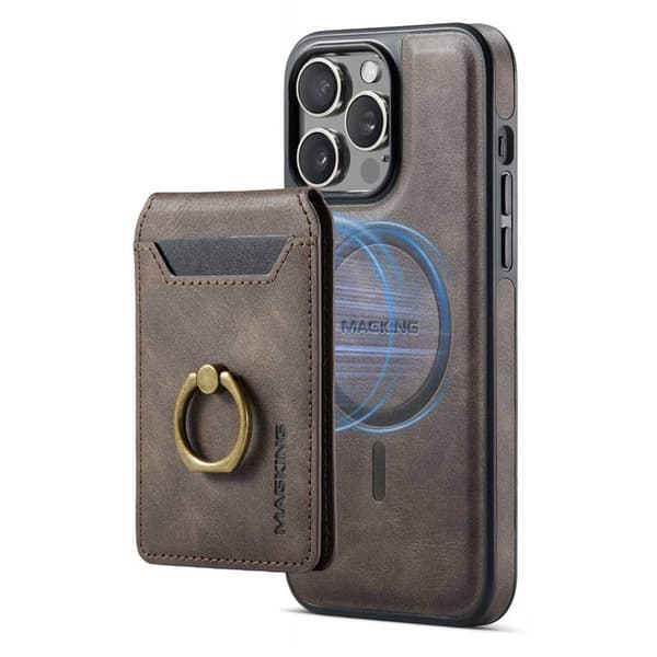 DG-Ming Magking K1 2i1 deksel til Apple iPhone 12 Pro - Coffee