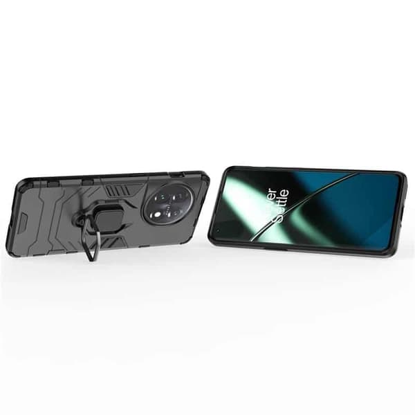 Hybrid Ring Case til OnePlus 11 - Sort