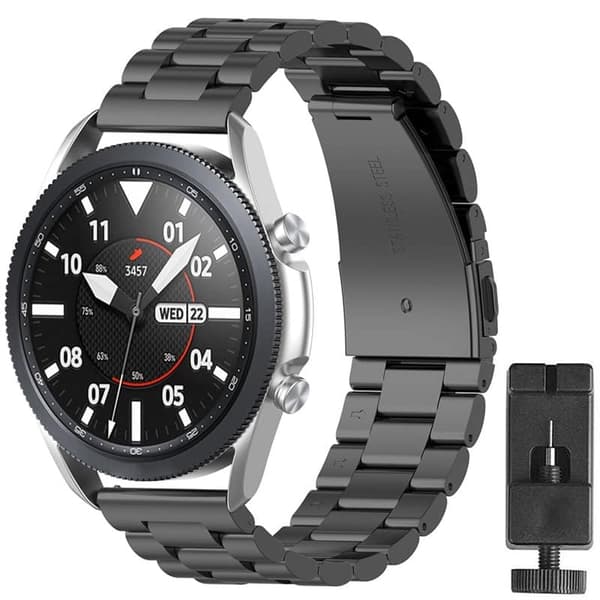 Urrem Rustfrit stÃ¥l til Samsung Galaxy Watch 3 (41mm) - Sort