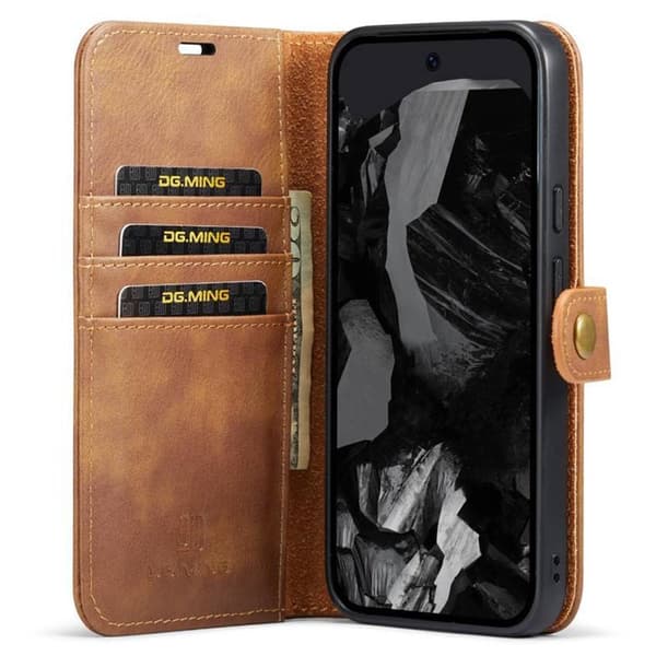 Wallet DG-Ming 2i1 til Google Pixel 9 Pro XL - Brun