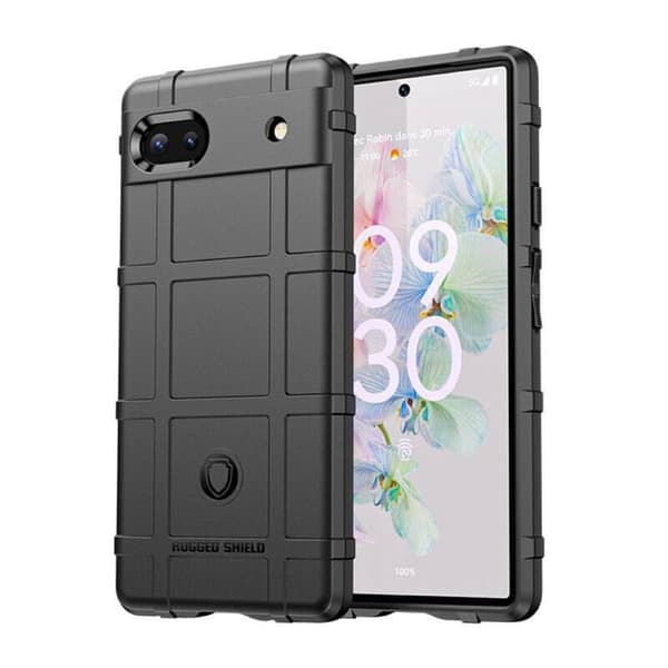 Rugged Shield skal till Google Pixel 6A - Svart