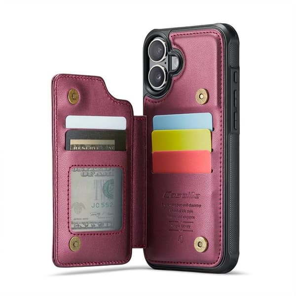 CaseMe mobildeksel C22 til Apple iPhone 16 Plus - Burgunder