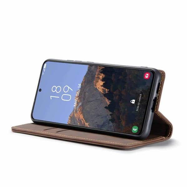 CaseMe mobildeksel 013 til Samsung Galaxy S24 Plus - Coffee