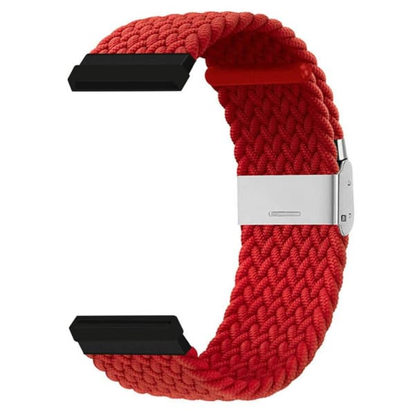 Flettet elastisk urrem til Fitbit Sense - MÃ¸rkerÃ¸d