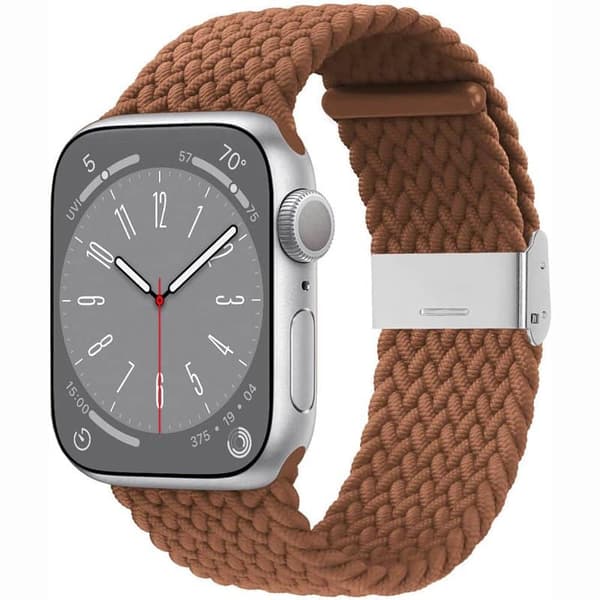 Punottu kellon ranneke Apple Watch 9 (41mm) - Brown