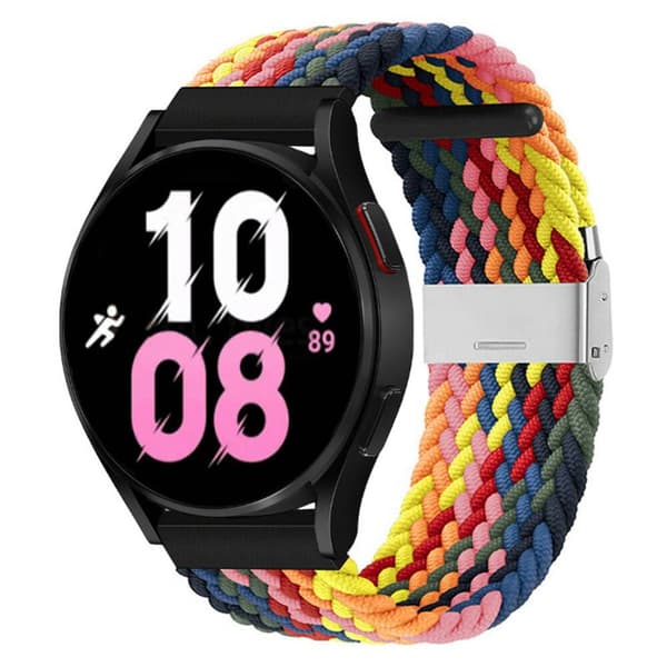 Flettet Elastisk urrem til Samsung Galaxy Watch 5 (40mm) - rainb