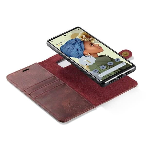 Wallet DG-Ming 2i1 til Google Pixel 6 Pro - Rød