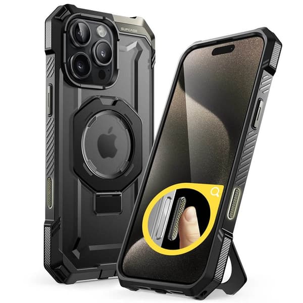 SUPCASE UB Grip cover til Apple iPhone 16 Pro - Sort