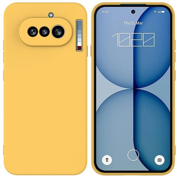 Liquid silikone cover til Nothing Phone 4a - Gul