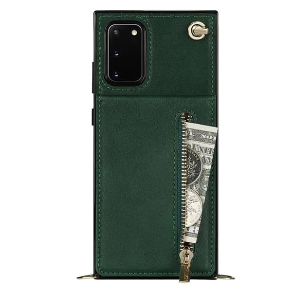 Zipper halskæde etui til Samsung Galaxy S20 - Grøn