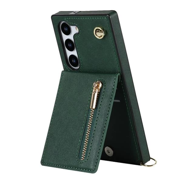 Zipper necklace case till Samsung Galaxy S24 Plus - GrÃ¶n