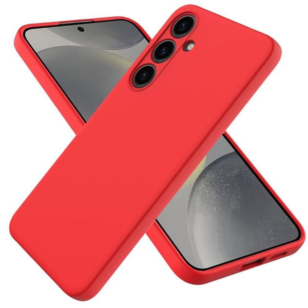 Liquid silikone cover til Samsung Galaxy S24 FE - Rød