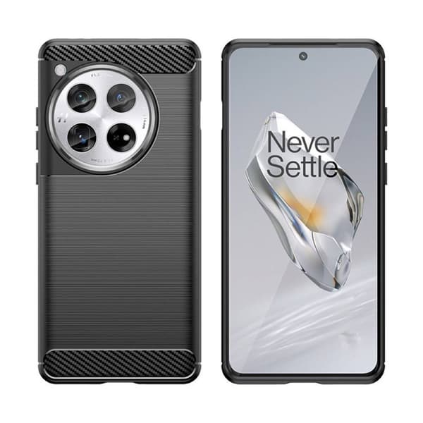 BÃ¸rstet silikone cover til OnePlus 12