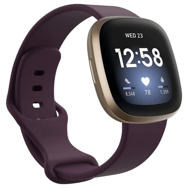 Sport Kellon ranneke Fitbit Versa 3 - Liila